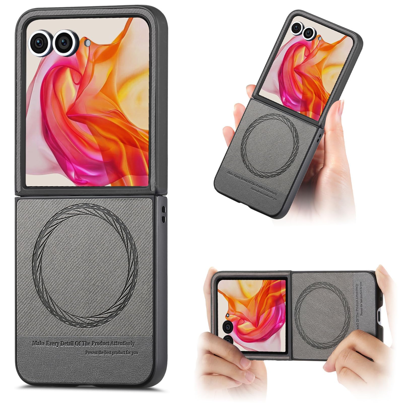 Amazon.co.jp: Motorola razr 50用 超薄型マグネットレザーケース